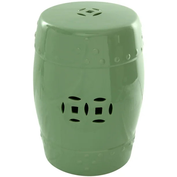 18" Celadon Porcelain Garden Stool - Walmart.com | Walmart (US)