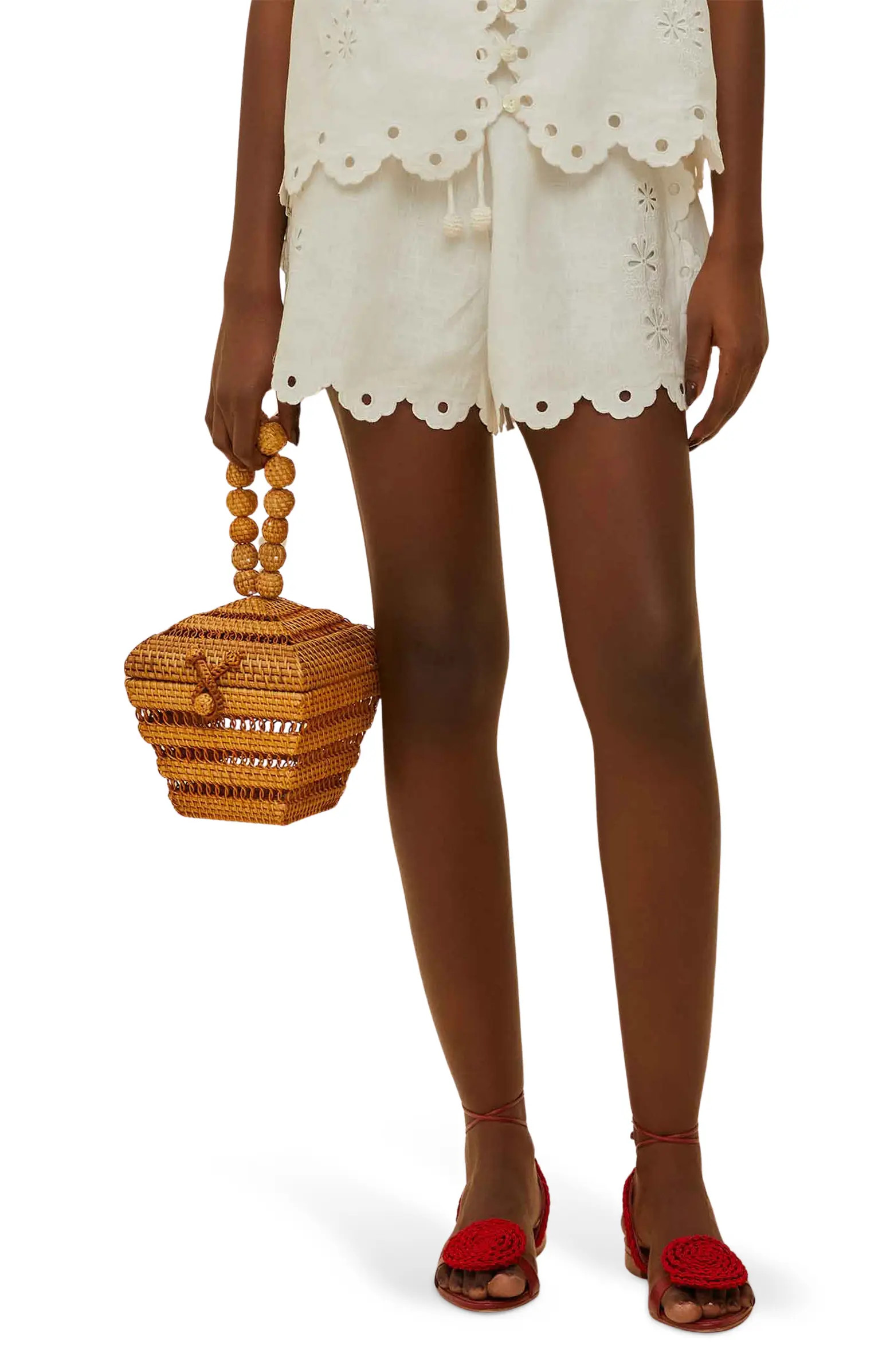 FARM Rio Flowers Richelieu Euroflax™ Premium Linen Shorts | Nordstrom | Nordstrom