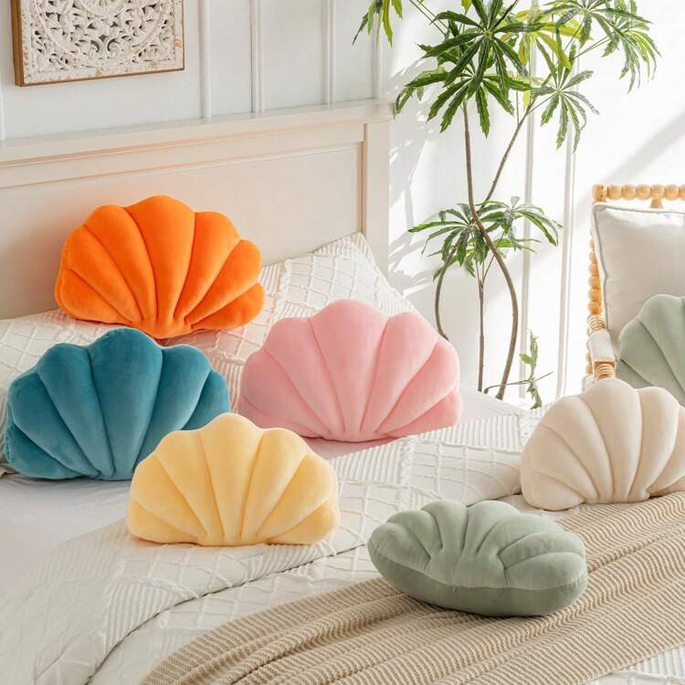 8,58€1 pieza Almohada decorativa con forma de concha, adecuada para decoración de la habitaci... | SHEIN