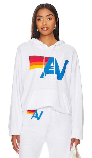 Logo Pullover Hoodie in White | Revolve Clothing (Global)
