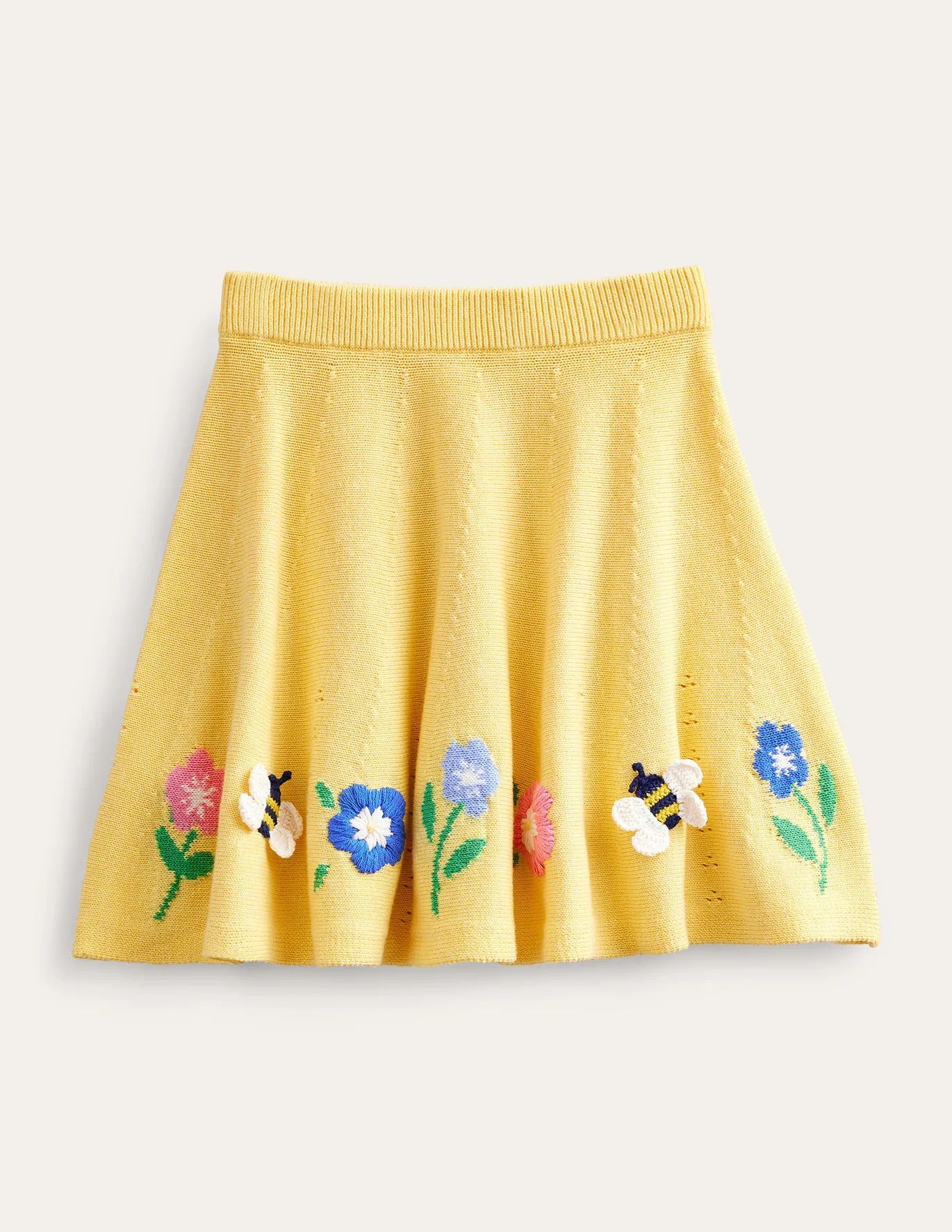 Embroidered Knitted Skirt | Boden (US)