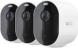 Arlo Pro 4 Spotlight Camera - 3 Pack - Wireless Security, 2K Video & HDR, Color Night Vision, 2 W... | Amazon (US)