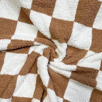 Luxury Fuzzy Blanket Checkerboard Blanket Lightweight Throw Blanket - Super Soft Warm Cozy Microf... | Amazon (US)