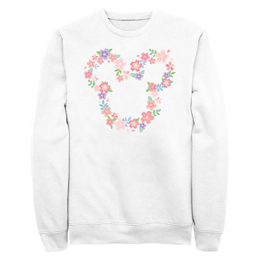 Mickey Mouse Icon Cherry Blossom Pullover Sweatshirt for Adults | Disney Store