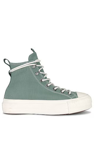 Converse Chuck Taylor All Star Lift Platform Play On Utility Sneaker in Green. - size 8 (also in 10, 10.5) | Revolve Clothing (Global)