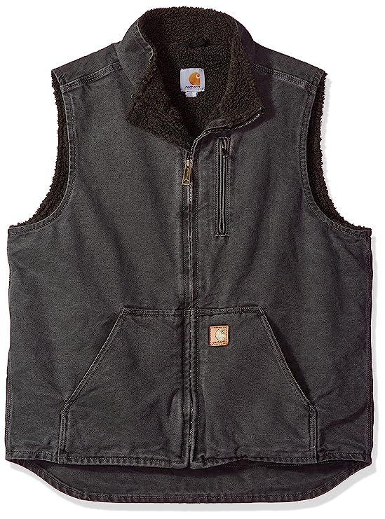 Carhartt Men's   Sherpa-Lined  Mock-Neck Vest | Amazon (US)