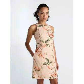 Scoop Women's and Women’s Plus Tie Back Mini Dress, Sizes 0-26W | Walmart (US)