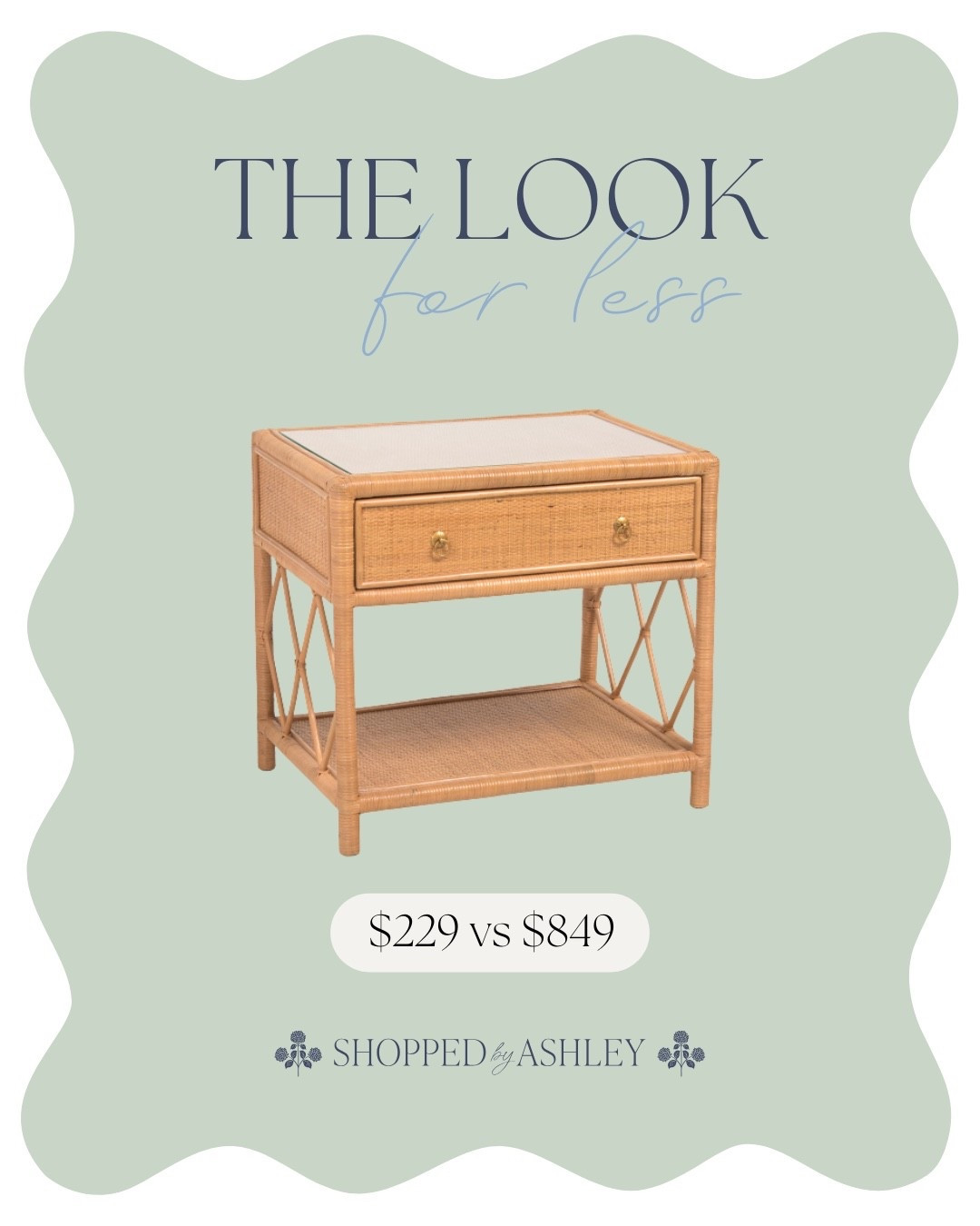 Get the Ballard look for less online at TJ Maxx! 😍

Rattan nightstand, rattan side table, bedroom furniture, designer look, look for less, coastal furniture, rattan furniture 

#LTKHome