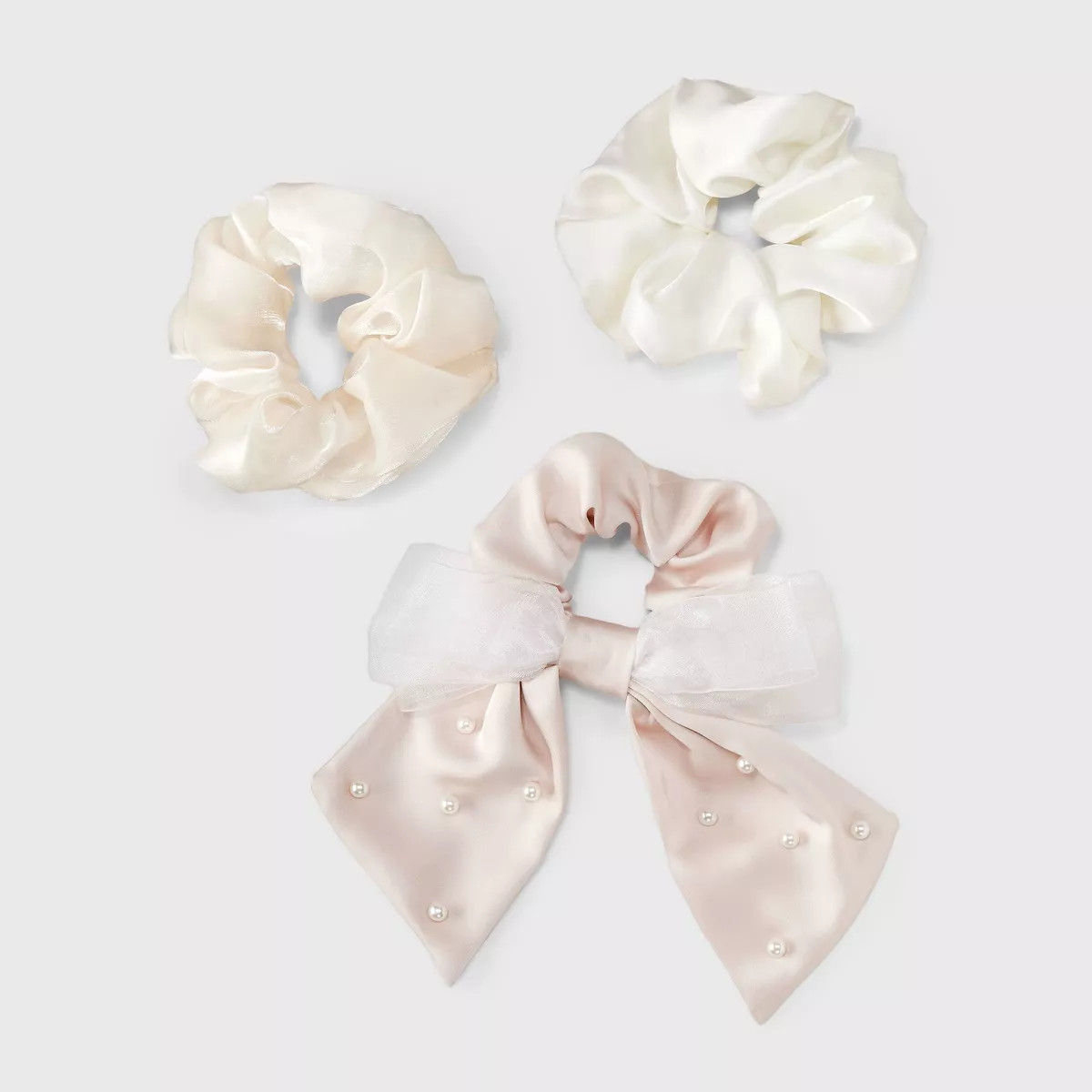 Bow with Pearls Hair Twister Set 3pc - A New Day™ Ivory | Target