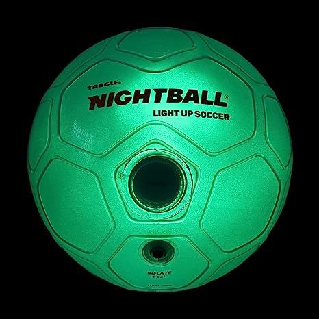Nightball Soccer Ball LED Light Up Ball - Glow in The Dark Glow Ball Soccer Ball Gifts - Orange T... | Amazon (US)
