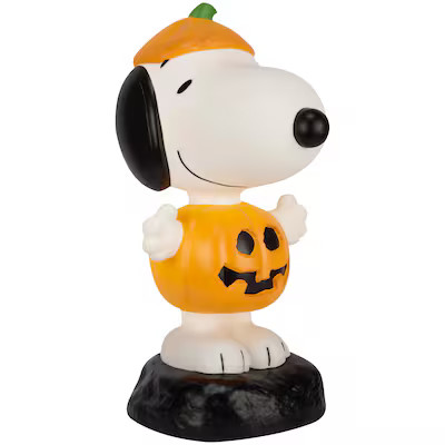 Peanuts 2-ft Peanuts Lighted Snoopy Pumpkin Blow Mold Lowes.com | Lowe's