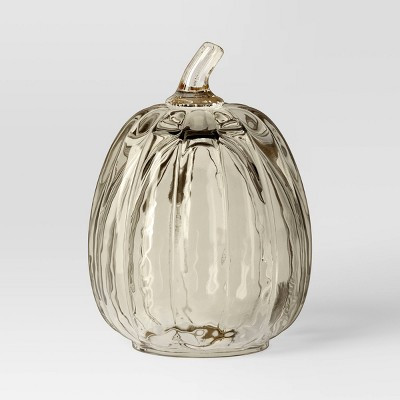 Medium Glass Pumpkin Figurine Champagne - Threshold™ | Target