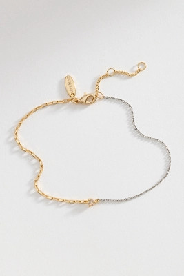 Mixed Metal Stone Bracelet | Anthropologie (US)