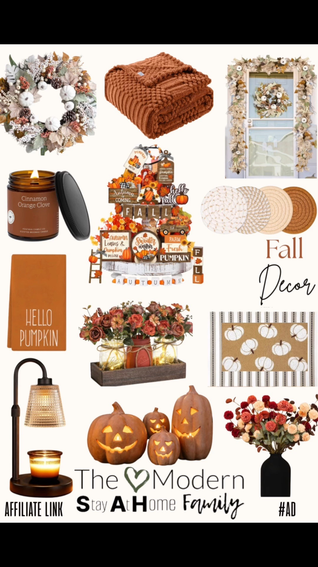 It’s officially time to make our home feel cozy! 🍂 I’m bringing out all the fall decor favorites—warm pumpkins, neutral fall accents, cozy throw blankets, candles, textured pillows, and beautiful autumn stems that instantly make every space feel inviting. I love decorating with timeless pieces that can transition from early fall all the way through Thanksgiving.

This collection includes my favorite affordable fall home decor finds for the living room, kitchen, entryway, mantel, dining room, and front porch. Think cozy, neutral, farmhouse-inspired decor with touches of modern and classic autumn style. If you’re looking for simple ways to create a warm and welcoming home this season, these are the pieces I’m decorating with!

fall decor, fall home decor, fall decorations, autumn decor, cozy home decor, neutral fall decor, pumpkin decor, farmhouse fall decor, modern fall decor, fall decorating ideas, fall inspiration, living room fall decor, kitchen fall decor, mantel decor, entryway decor, front porch decor, Thanksgiving decor, cozy aesthetic, seasonal decorating, autumn home inspiration, affordable fall decor, home styling, fall centerpiece ideas, autumn decorating ideas, neutral home decor, cozy living room decor, pumpkin decorations, fall tablescape, harvest decor.

#LTKHome #LTKSeasonal #LTKSaleAlert