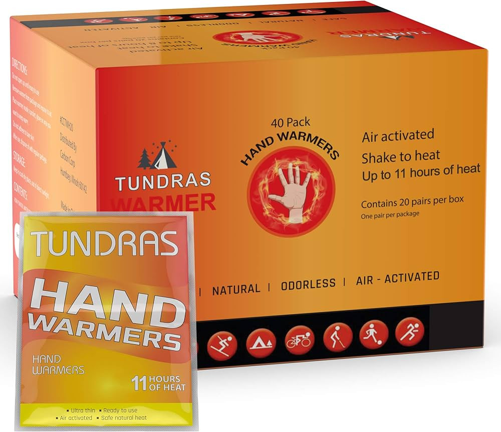 Hot Hand Warmers 11 Hours Long Lasting - 40 Count - Natural Odorless Safe Single Use Air Activate... | Amazon (US)