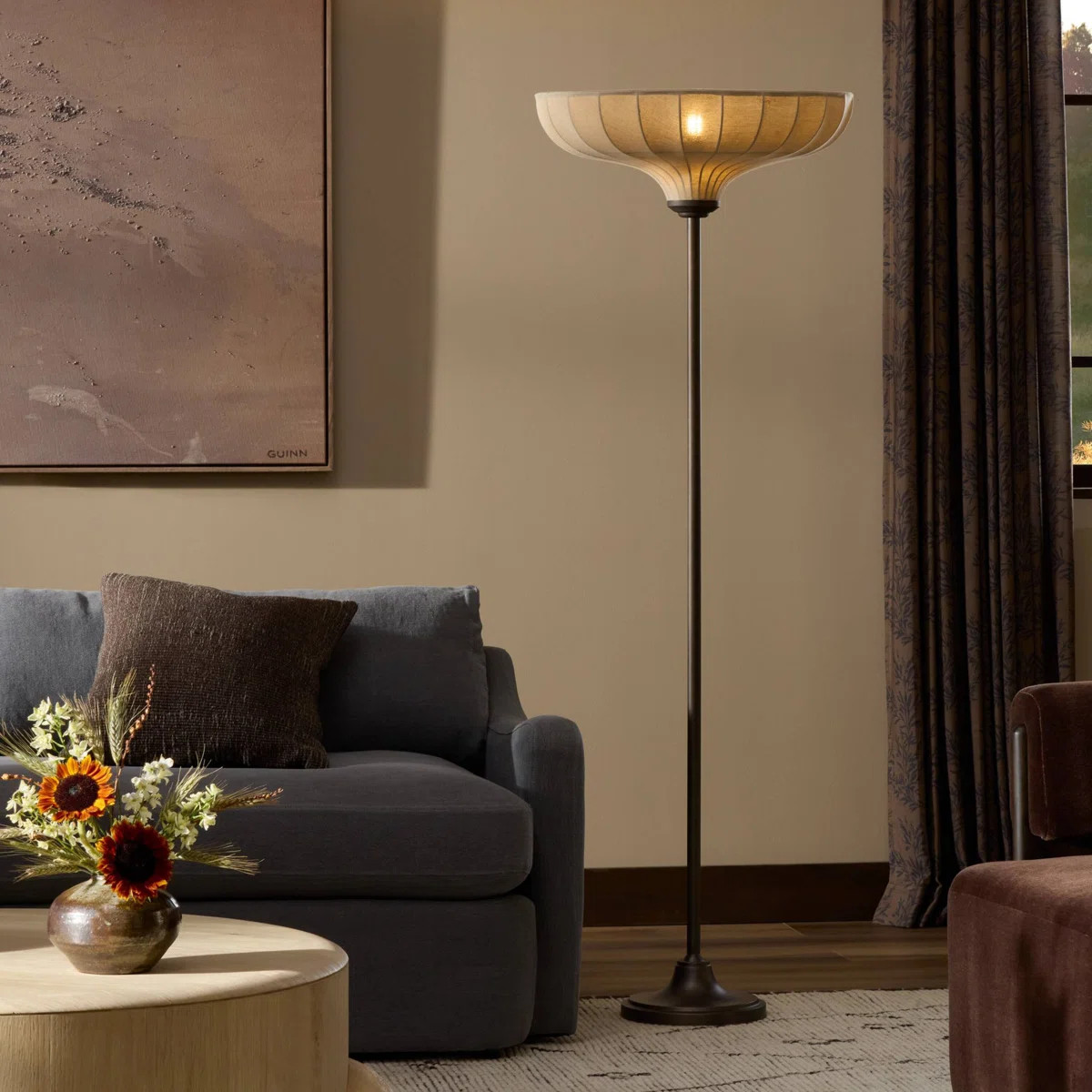 Winslet Floor Lamp-Light Oil Rubbed Bronze | Wayfair North America