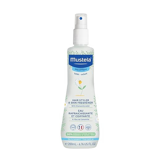Mustela Baby Hair Styler & Skin Freshener - with Natural Avocado & Chamomile Water - Vegan & Hypo... | Amazon (US)