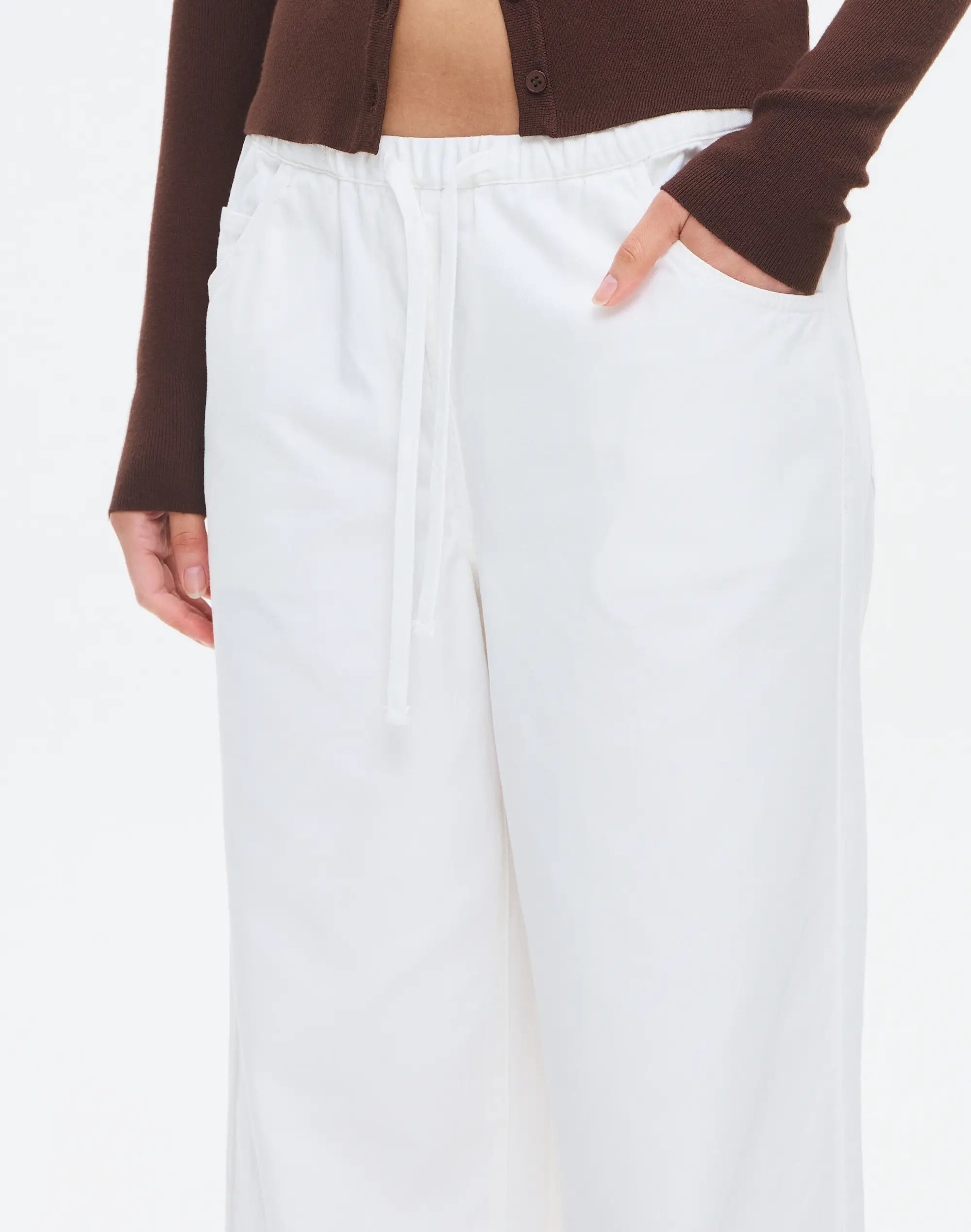 Cotton Tie Waist Relaxed Pant | Glassons (Australia)