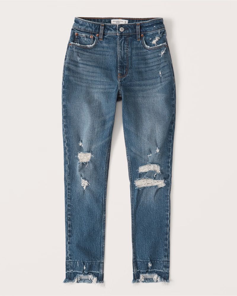 Women's Curve Love High Rise Skinny Jeans | Women's Clearance | Abercrombie.com | Abercrombie & Fitch (US)