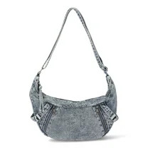 No Boundaries Casual Hobo Bag, Blue Denim, Women's | Walmart (US)