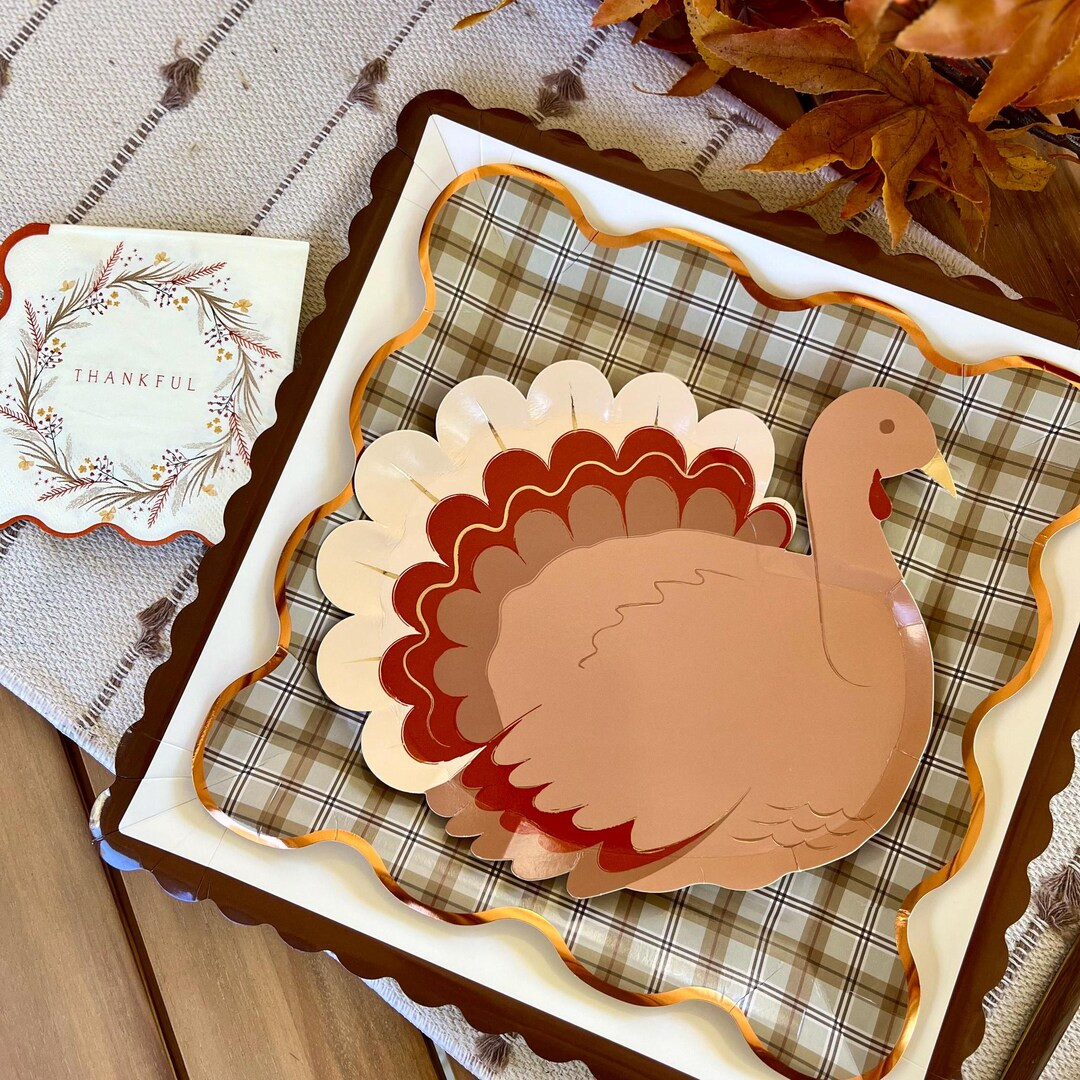 Party Kit | Turkey and Plaid Thanksgiving Table - Everything Need to Decorate Your Table for Than... | Etsy (US)