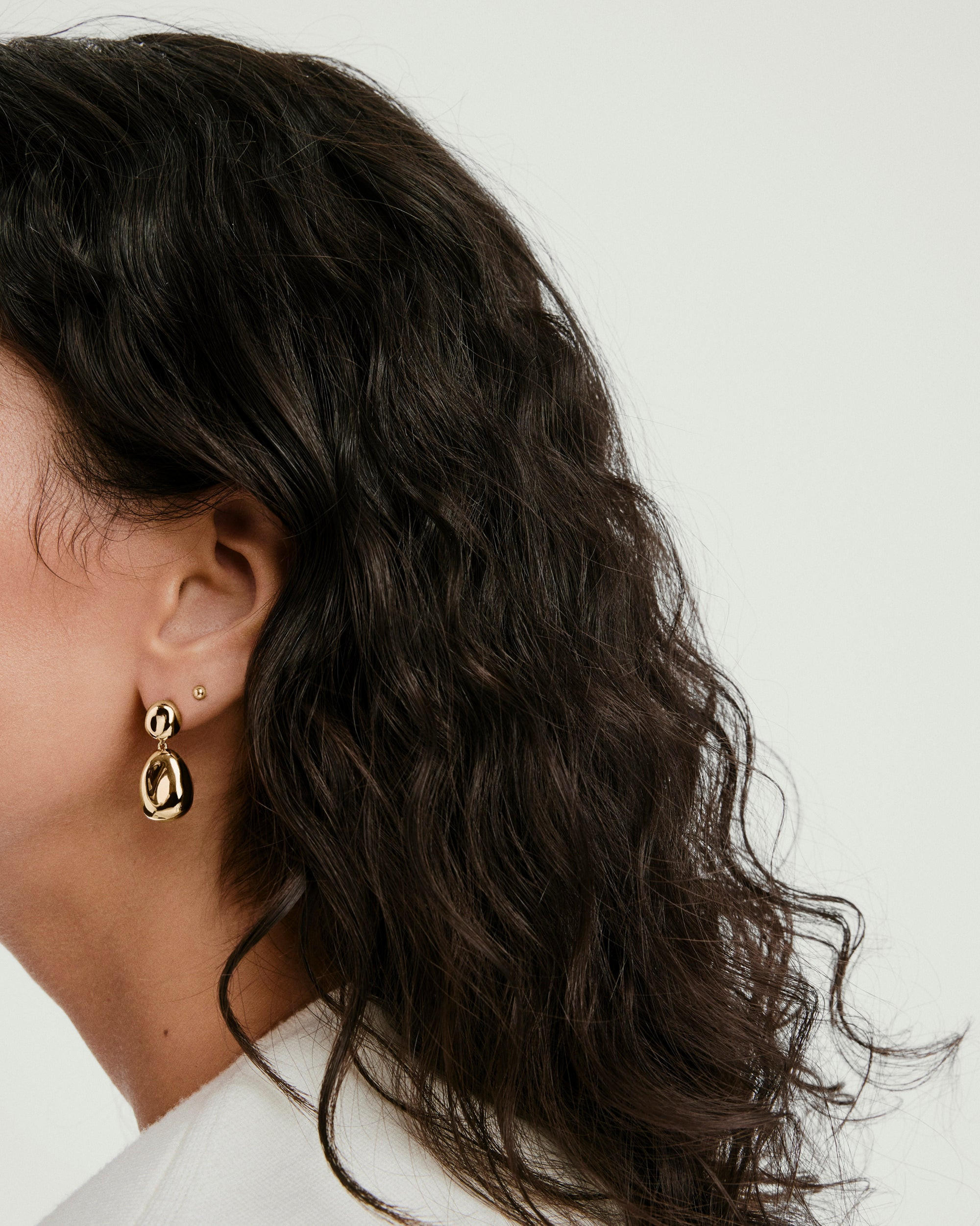 Organic Dôme Pebble Earrings | Mejuri Fine Crew