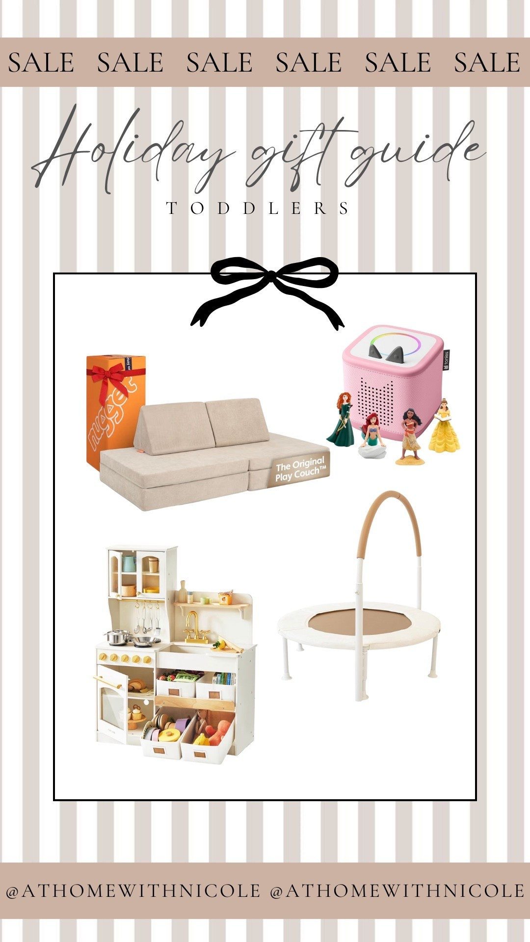 We are doing a few bigger combined Christmas gifts for the kids this year and I’m so excited! They have been into jumping and playing forts so this play couch will be perfect and they both love playing in the kitchen! 

We got them each a set of tonies and grabbed the Toni box 2 for them to share - excited to watch them play and dance! 

Amazon Black Friday, Black Friday deals, toddler gift ideas, gift guide, gifts for toddlers, play couch, play kitchen, Tonibox

#LTKKids #LTKGiftGuide #LTKCyberWeek