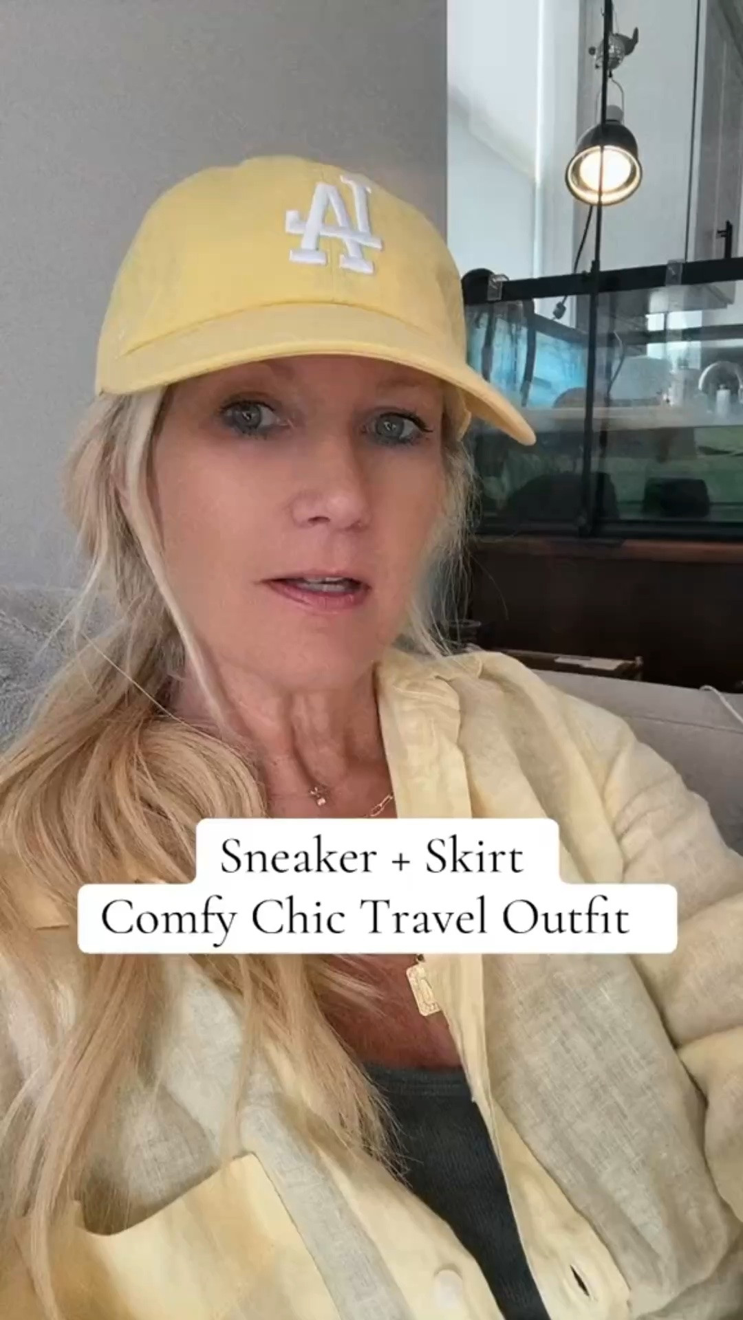Airport/Travel Outfit Formula: LAYERING
1. Light versatile jacket
2. Layering ribbed tank (Aritzia or Gap) or tee
3. Midi Skirt
4. Sneaker (ex: adidas Samba, Japan, Veja Campo, Nike Cortez, Puma Speedcat)
#airportoutfit #traveloutfit #airportformula #adidas #ltkstyletip

#LTKootd #LTKTravel #LTKOver40