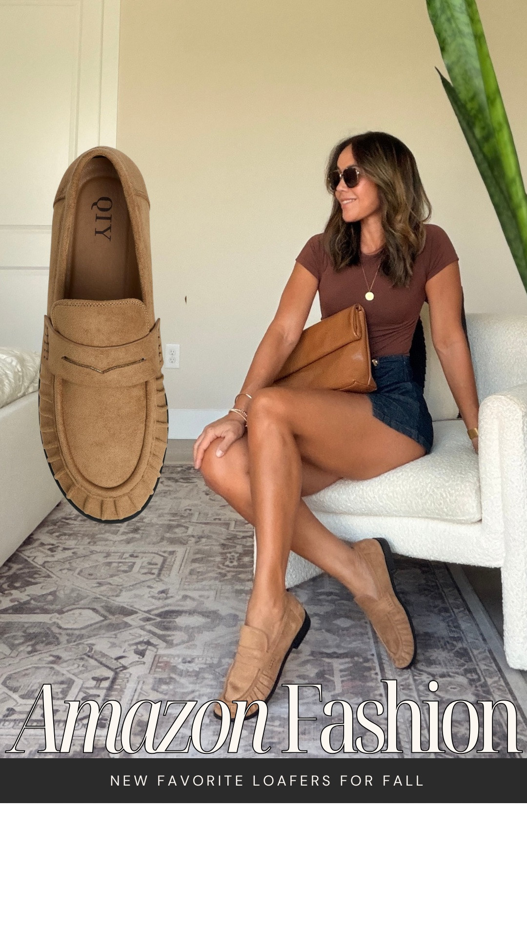 Tan suede loafers are one of those fall staples that make almost everything look better. Styling this pair 3 ways with denim + a skort — an easy shoe to wear with so many different looks through fall. 🤎

#LTKgrwm #LTKootd #LTKSeasonal