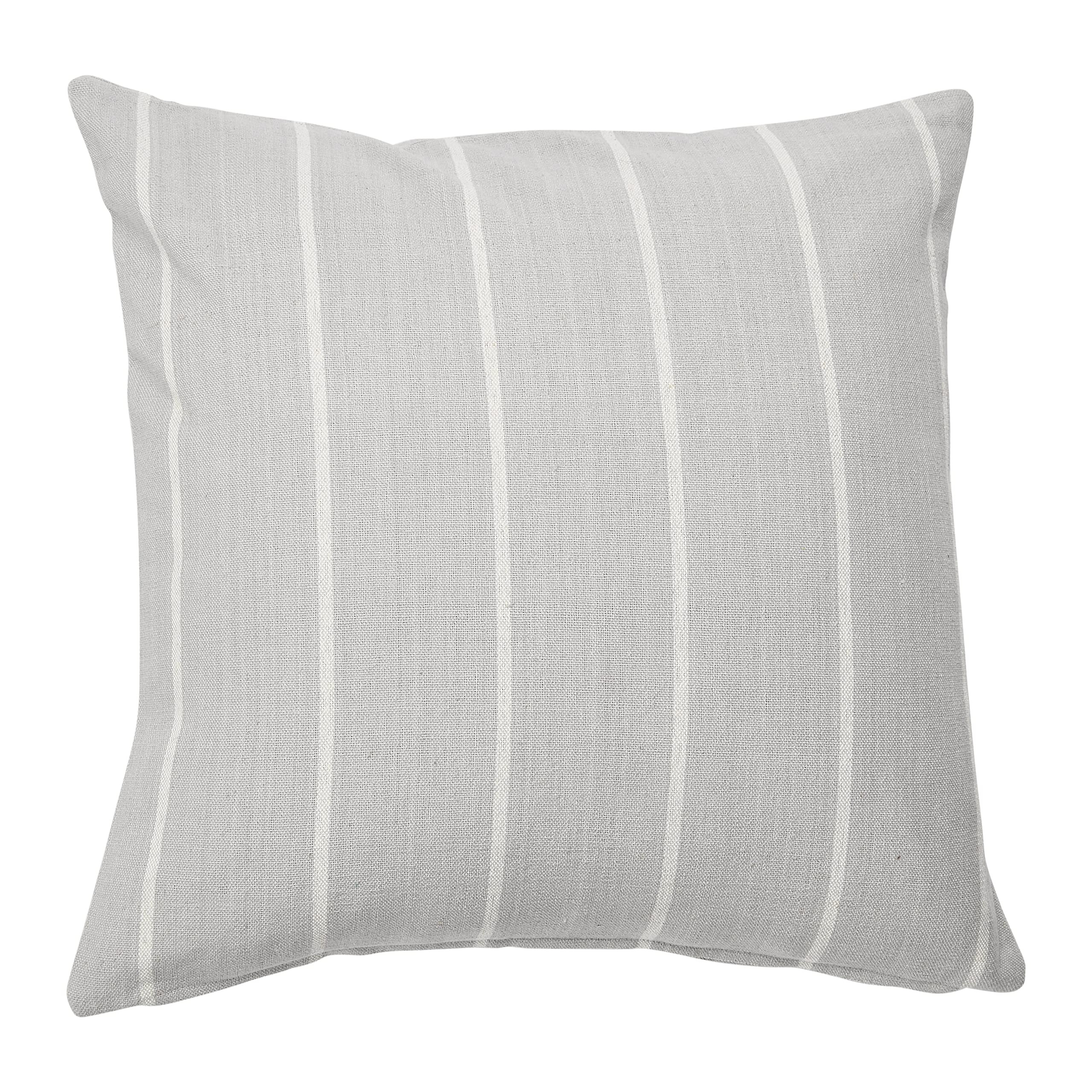 Creative Co-Op 20" Square Interwoven Stripe Cotton Pillow Cover | Amazon (US)