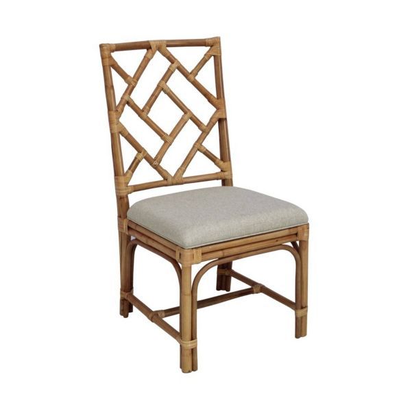 Set of 2 Riana Rattan Dining Chair Light Brown - East at Main | Target