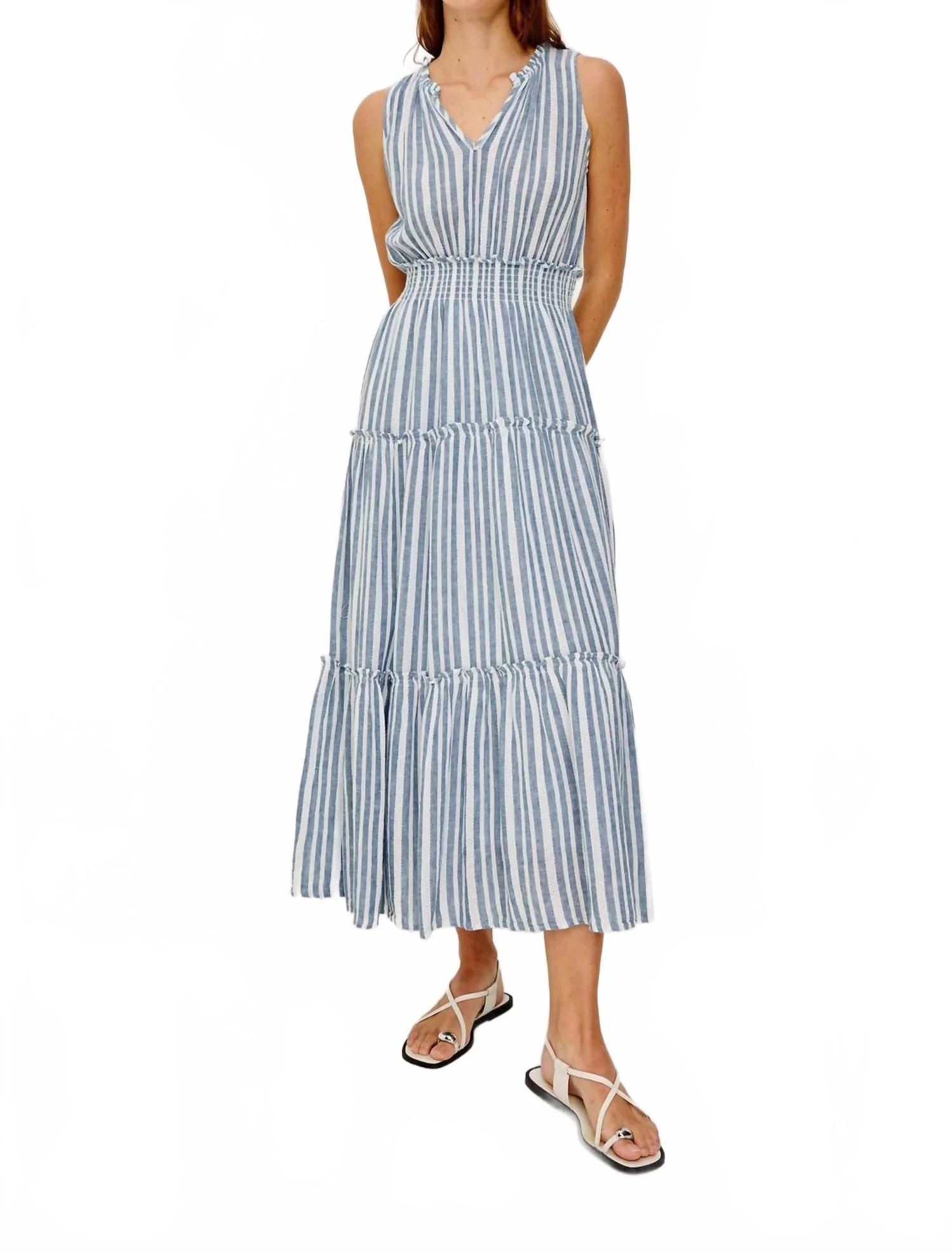 Loulou Dress In Jalisco Stripe | Shop Simon