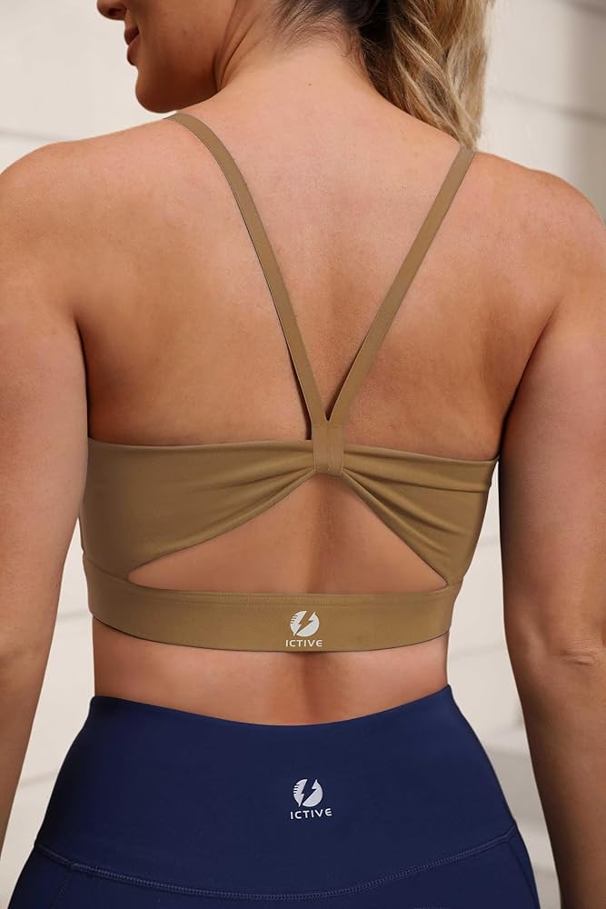 Sports Bras for Women High Impact Bust Push up Hollow Out Back Workout Running Bra | Amazon (US)