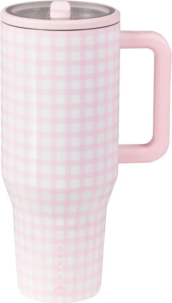 HYDROJUG 40 oz. Traveler Tumbler with Premium Finish, Pink Gingham | Public Lands