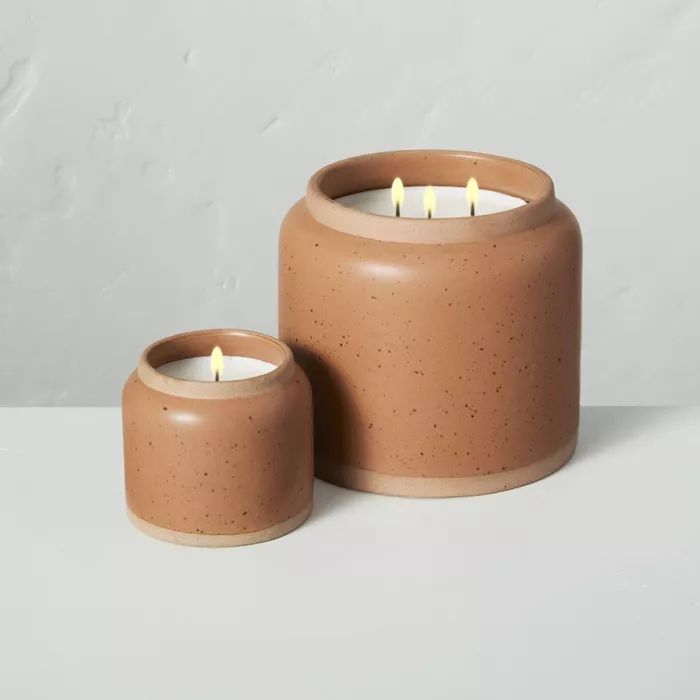 Harvest Spice Speckled Ceramic Seasonal Candle - Hearth & Hand™ with Magnolia | Target