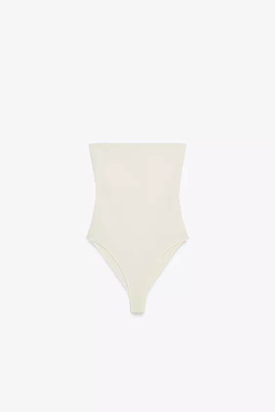 STRETCH BANDEAU BODYSUIT | Zara UK