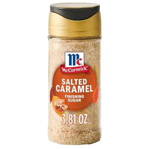 McCormick Finishing Sugar, Salted Caramel, Limited Edition, Creamy Caramel Flavor with a Touch of Salt, For Coffee, Ice Cream, Brownies, Popcorn, Hot Cocoa, and More, 3.81 oz | Amazon (US)
