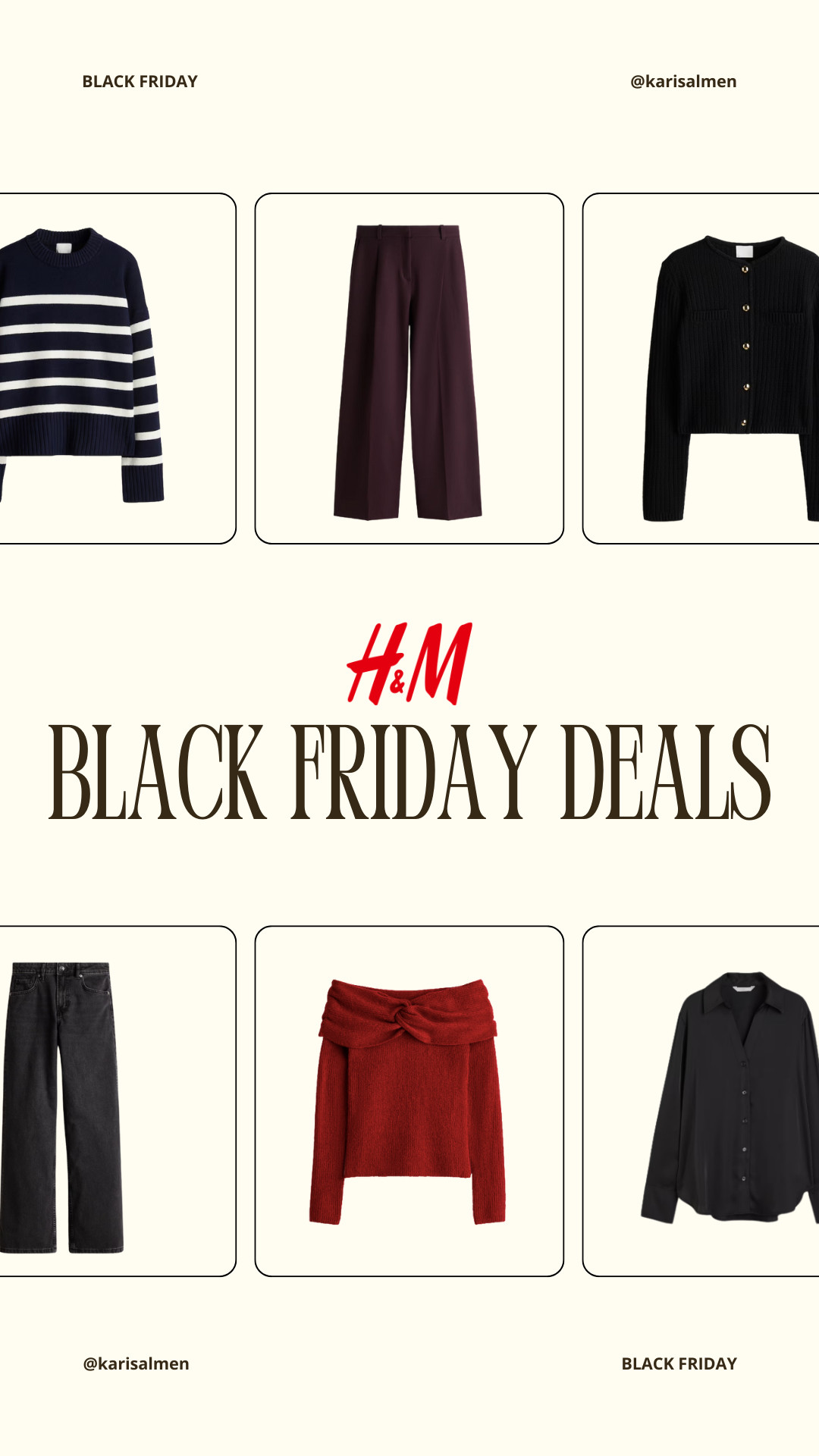 The best H&M deals for this black friday! ❣️ 

 #LTKCyberWeek #LTKSaleAlert #LTKFindsUnder50