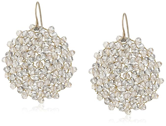 Kenneth Cole New York "Woven Item" Topaz Woven Faceted Bead Drop Earrings | Amazon (US)