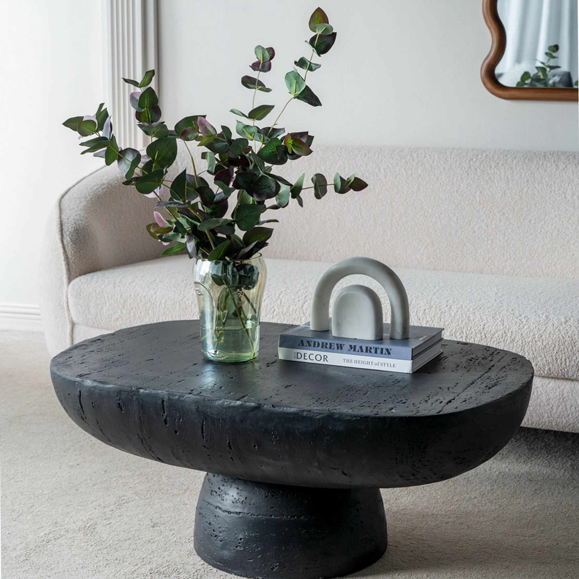 Wenty 36X24x15" Cement Oval Coffee Table | Wayfair | Wayfair North America