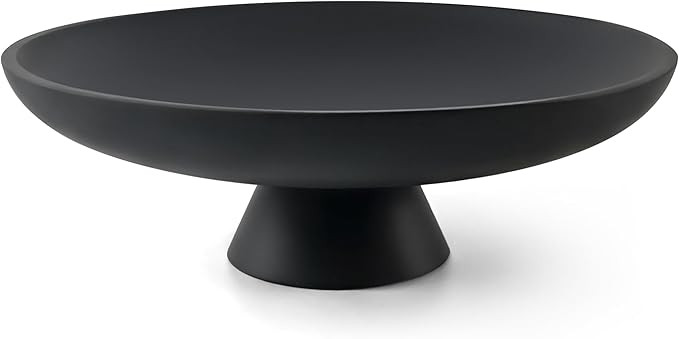 Large Decorative Bowl, Modern Resin Pedestal Bowl for Home Decor, Stylish Fruit Bowl for Kitchen ... | Amazon (US)