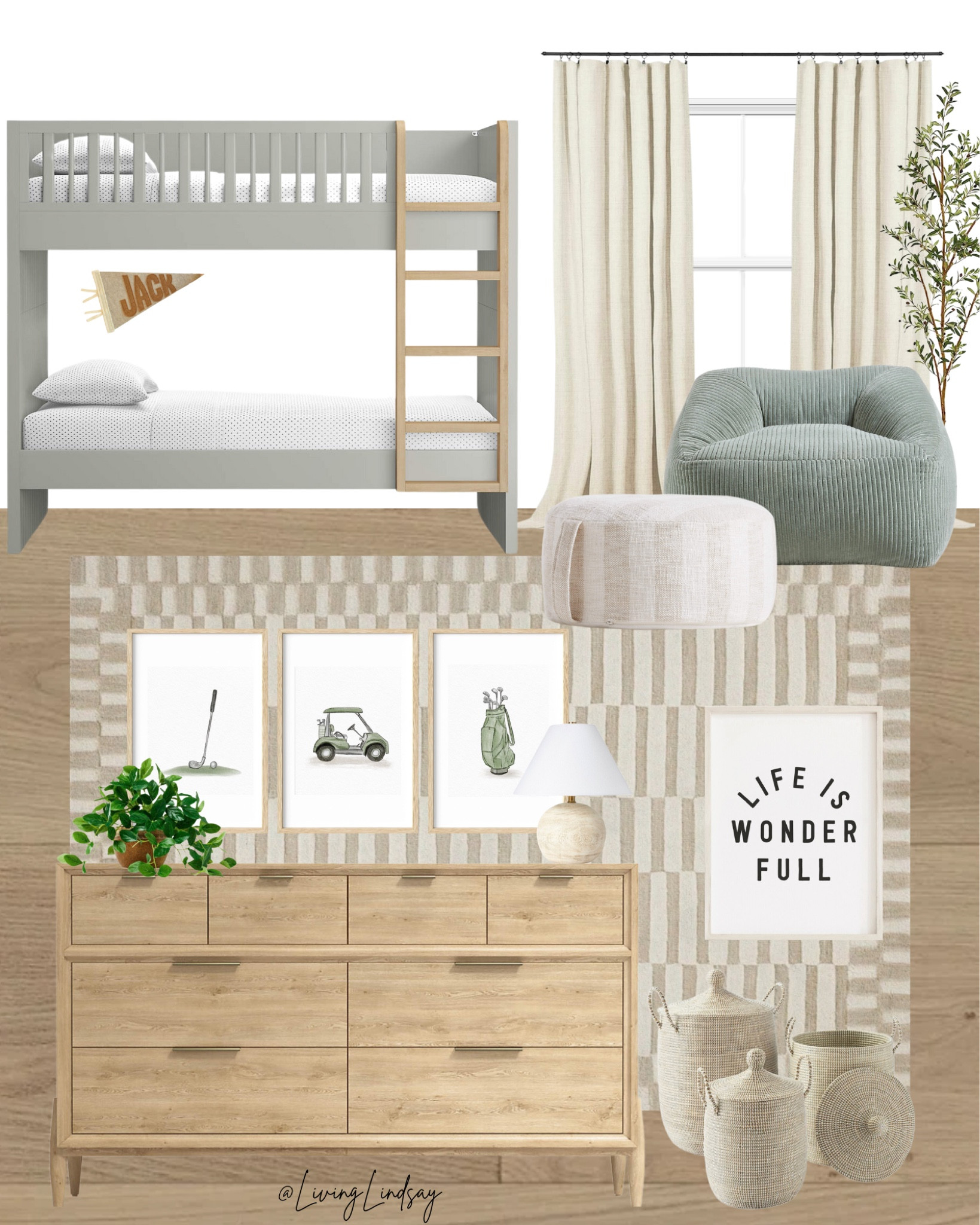 Boys bedroom, boys room, toddler room, bunk room, bunk beds, area ring, golf, kids space, kids room, toddler bedroom

#LTKHome #LTKFamily #LTKKids
