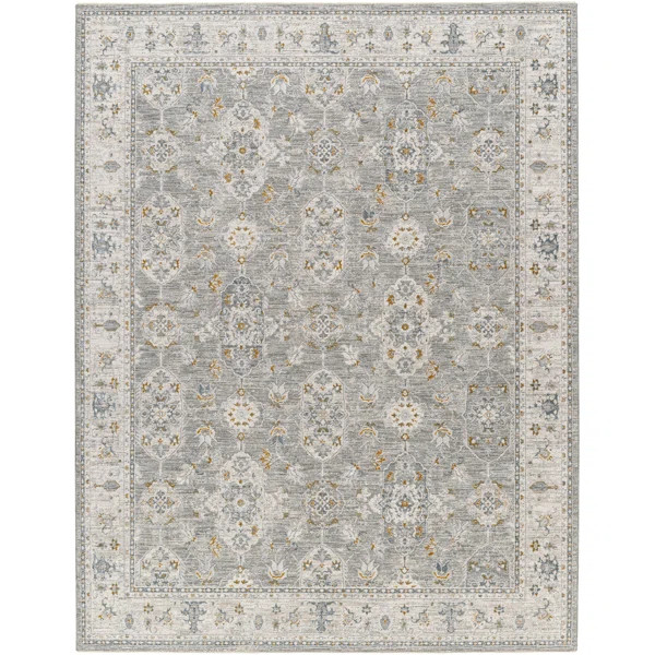 Cremorne Traditional Gray Area Rug | Wayfair North America
