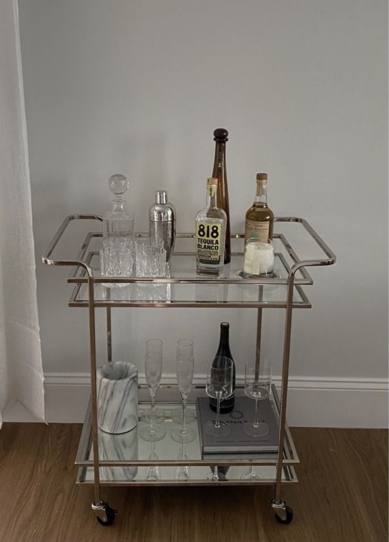 Home decor bar cart inspo trendy minimalist design 

#LTKFind #LTKstyletip #LTKhome