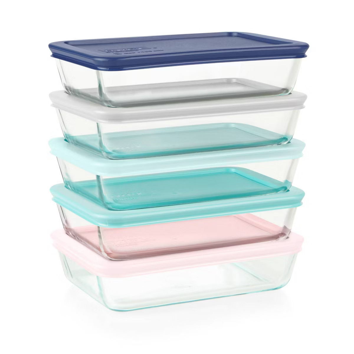 Pyrex 10pc Glass Meal Prep Set: Clear Glass Food Storage Containers with Plastic Lids, Dishwasher... | Target