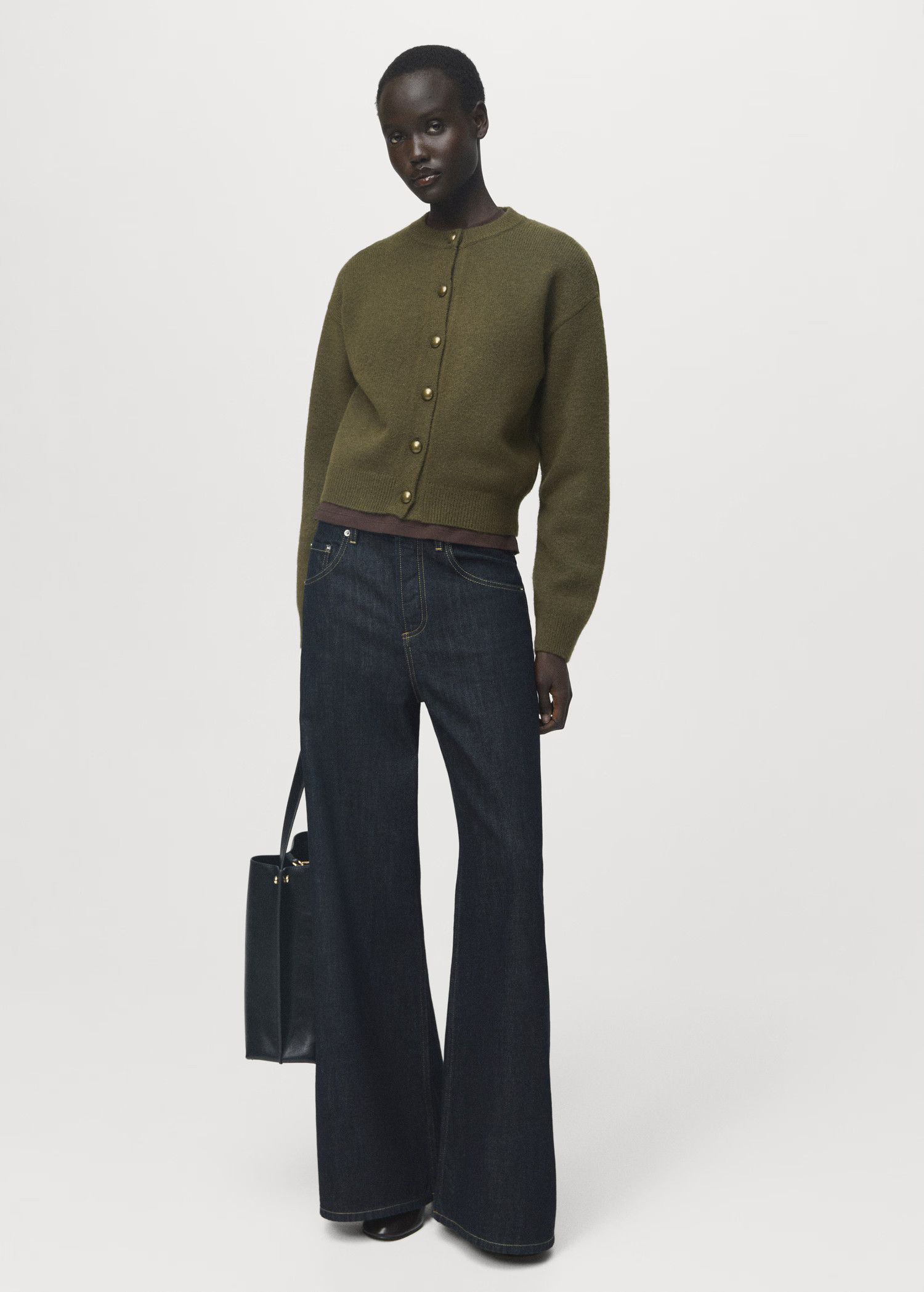 Chunky-knit cardigan with buttons | Mango (US/MX/AU)