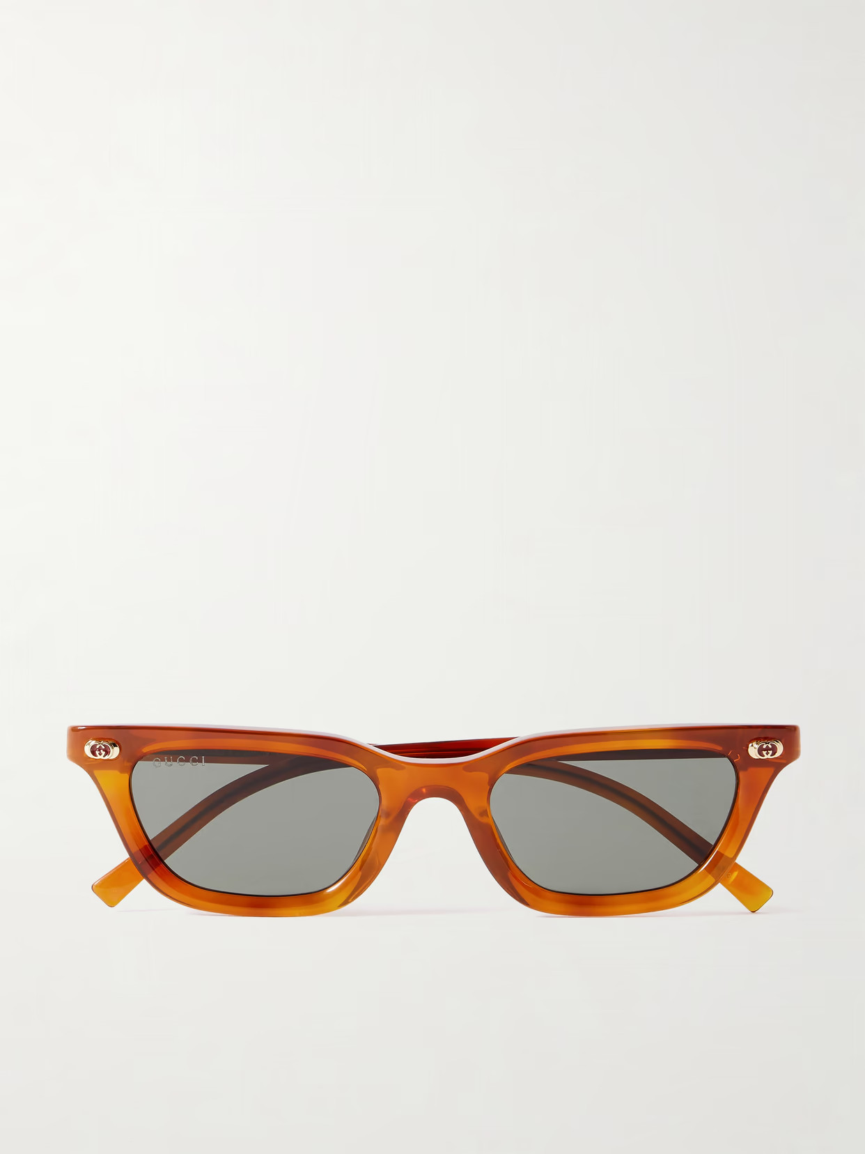 GUCCI EYEWEAR - Cat-eye Acetate Sunglasses - Brown | NET-A-PORTER (US)