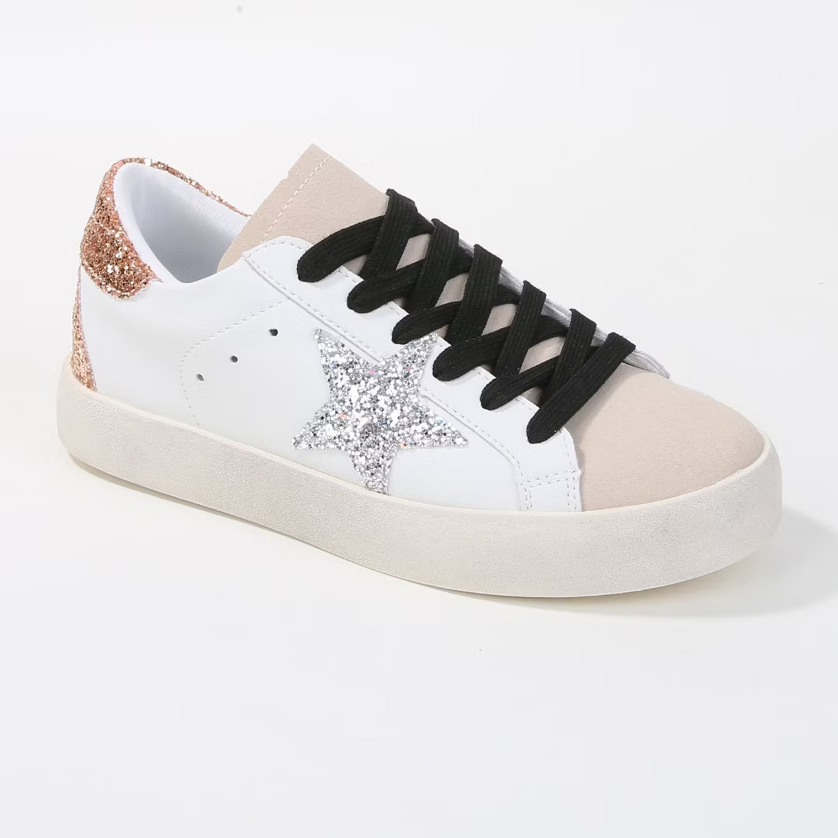 Berness Women's Lillie Glitter Star Fashion Sneakers | Target