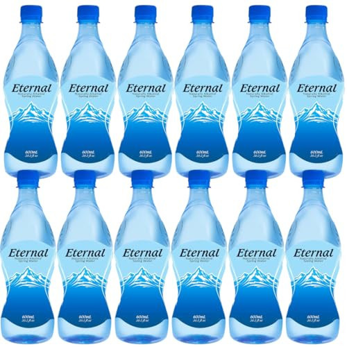 Eternal Naturally Alkaline Spring Water, 600 mL Bottles (12 Pack) – Natural Spring Water with Naturally Occurring Minerals, Balanced pH Hydration, BPA-Free Bottles, Refreshing Everyday Drinking Water | Amazon (US)