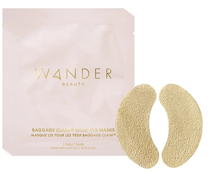 Gold Under Eye Patches | WANDER BEAUTY BAGGAGE CLAIM | Under Eye Mask, Brightens Dark Circles, Hy... | Amazon (US)